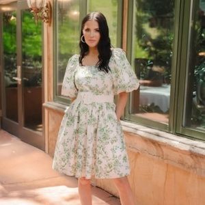 Rachel Parcell Sage Toile Dress